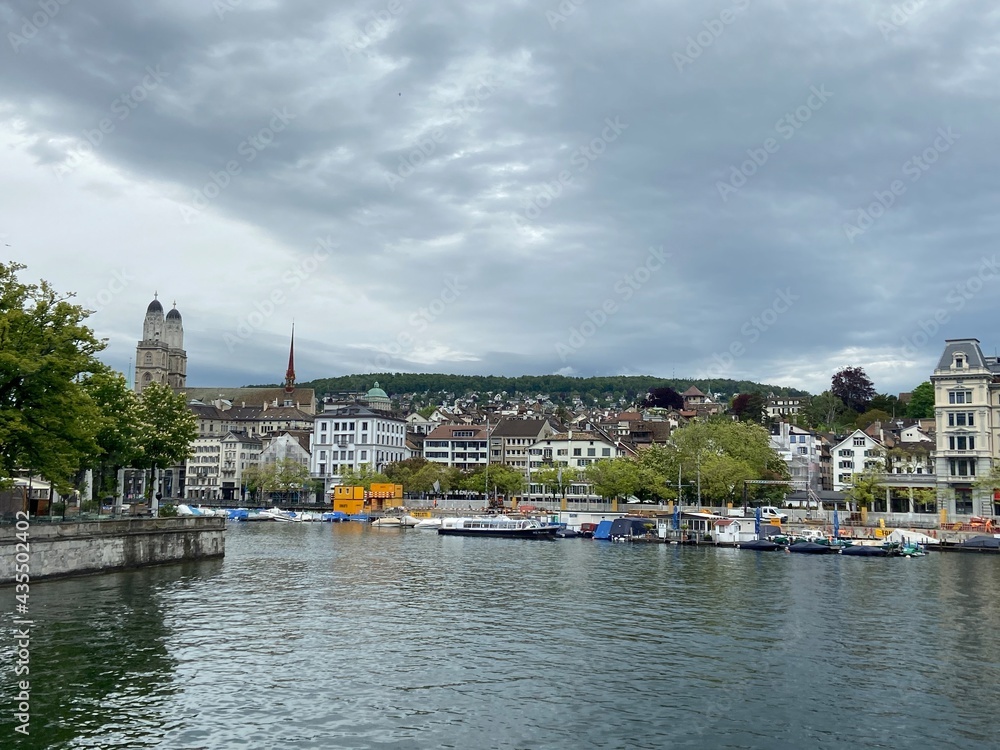 Naklejka premium Zürich Schweiz Aussicht