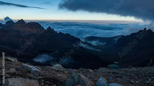 Time lapse video from Mount Kenya.