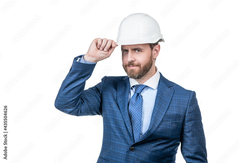 confident businessman in suit isolated on white. safety business. successful man confident businessman in suit isolated on white. safety business. successful man