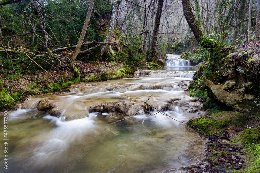 Route of the water of Bergonzo, Alava, Spain. Route of the water of Bergonzo, Alava, Spain.