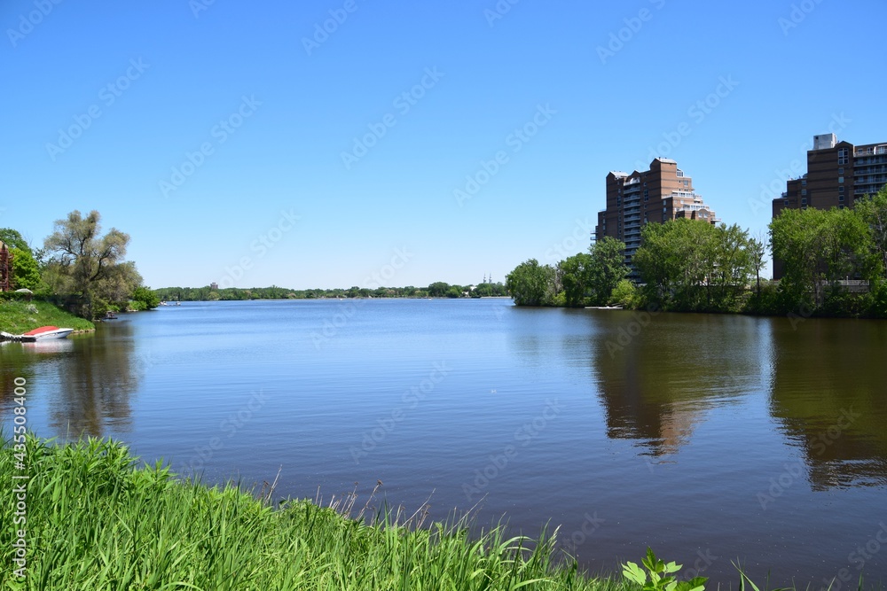 The Prairies river across from the island of Montreal