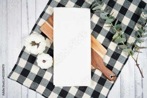 Bild auf Leinwand Kitchen tea towel dish cloth mockup