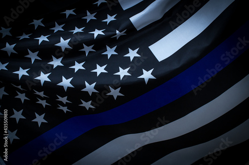Police Thin Blue Line Flag