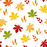 Autumn leaves seamless pattern. It can be used for wallpapers, cards, wrapping, patterns for clothes and other.