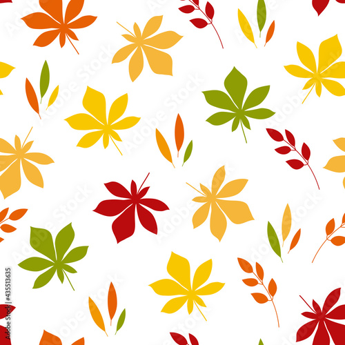 Autumn leaves seamless pattern. It can be used for wallpapers  cards  wrapping  patterns for clothes and other.