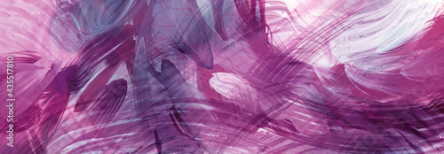 Φωτογραφία Purple and pink background, modern color splash graphic art design with striped