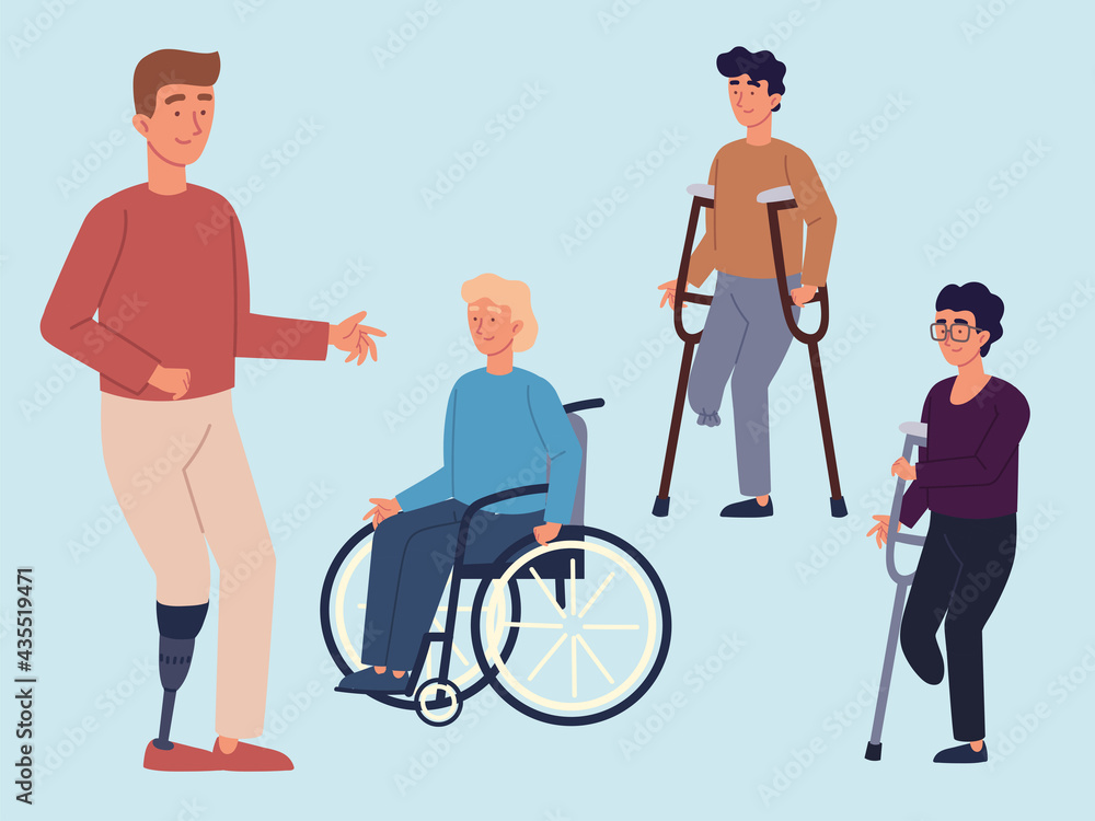 disabled people characters disabled people characters