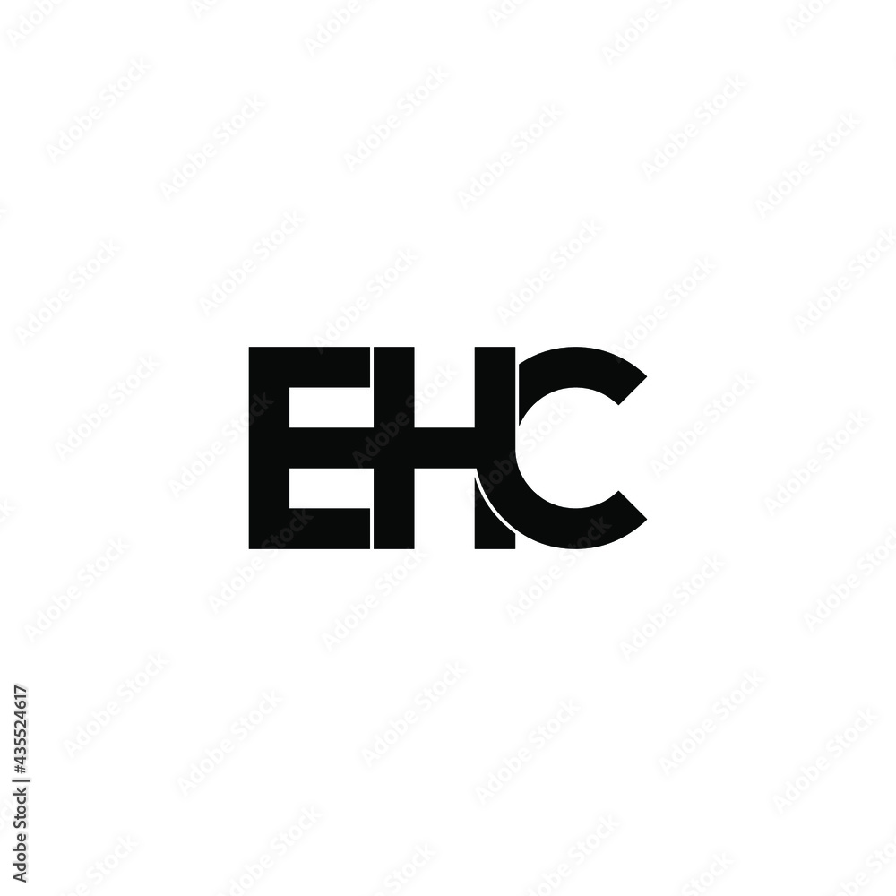 ehc letter original monogram logo design ehc letter original monogram logo design