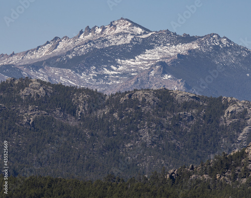 snow covered mountains