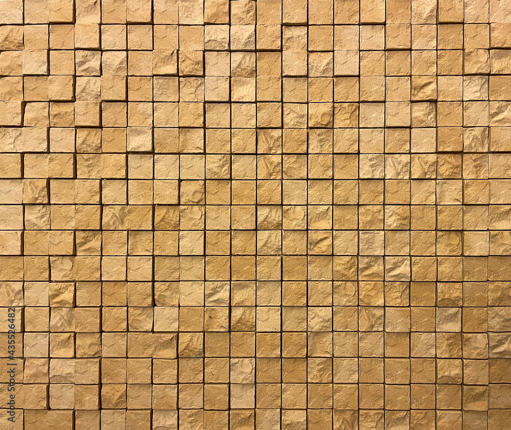 Fototapeta premium でこぼこ石造りのタイル壁の画像