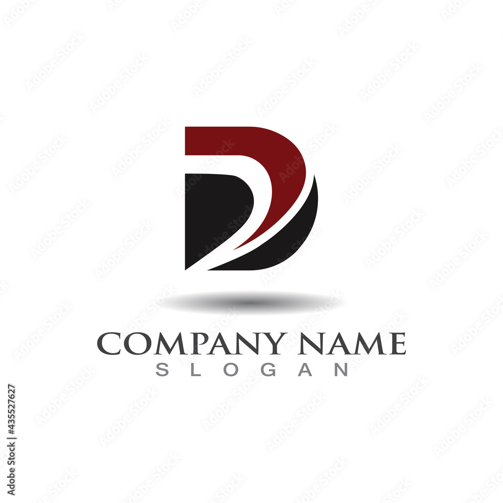 D letter business vector Concept illustration inspiration template D letter business vector Concept illustration inspiration template