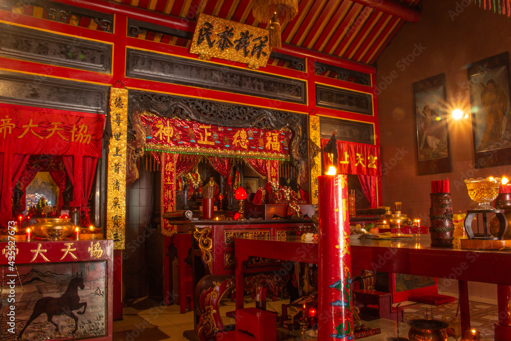 chinese temple, klenteng in Indonesia