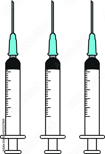 Injection Set Vector Graphic