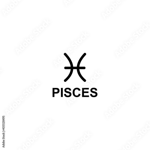 



Pisces zodiac constellations icon vector sign symbol