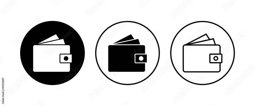 Wallet icon set. wallet vector icon Wallet icon set. wallet vector icon