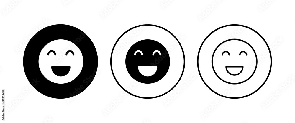 smile icon set. smile emoticon icon. feedback smile icon set. smile emoticon icon. feedback