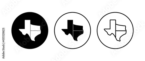 Texas icon set. texas sign symbol