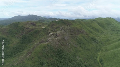 Khao Chang Phueak aerial view cloud and fog  photo