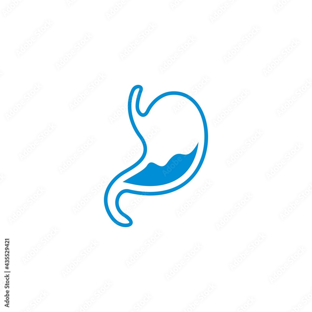 Illustrated icon of the concept of gastric or stomach care
Illustrated icon of the concept of gastric or stomach care