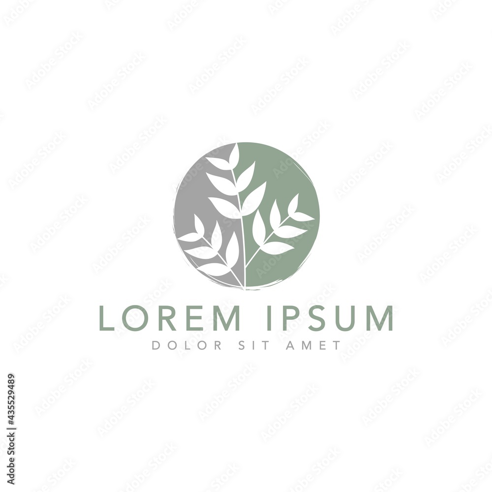 Vector templates of abstract green leaf logo designs - for medical, yoga, spa classes, beauty. Circles made with Vector leaves Vector templates of abstract green leaf logo designs - for medical, yoga, spa classes, beauty. Circles made with Vector leaves
