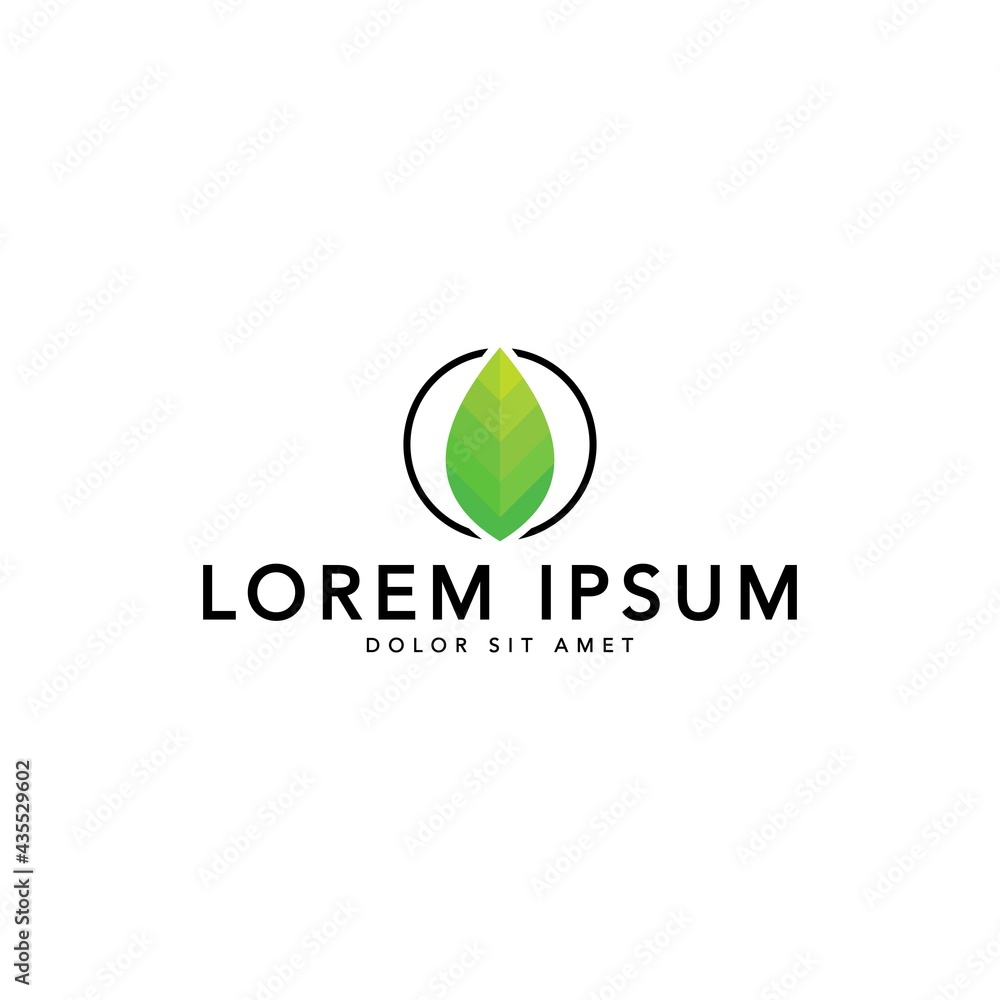 green leaf icons design template vector green leaf icons design template vector