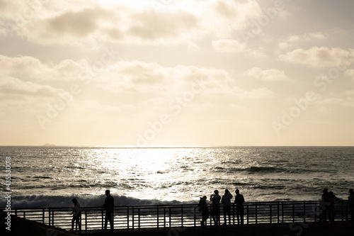 sunset on the beach