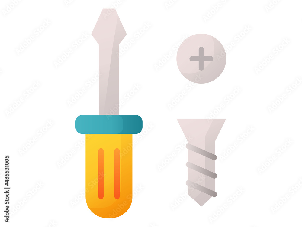 screwdriver screw single isolated icon with smooth style screwdriver screw single isolated icon with smooth style