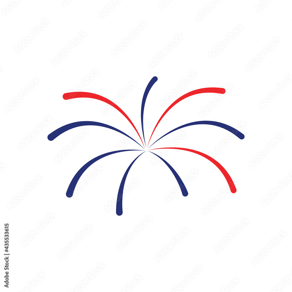 Fireworks icon design template vector isolated illustration Fireworks icon design template vector isolated illustration