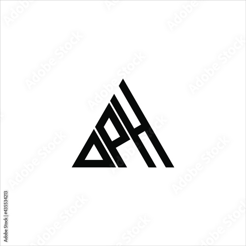 D P H letter logo creative design. DPH icon