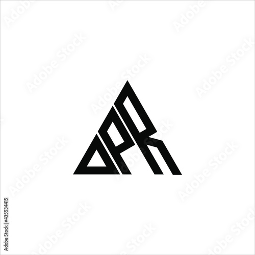 D P R letter logo creative design. DPR icon photo