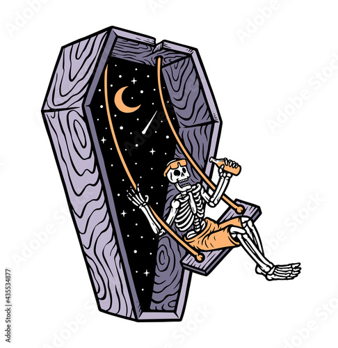 Rest in chill vector illustration