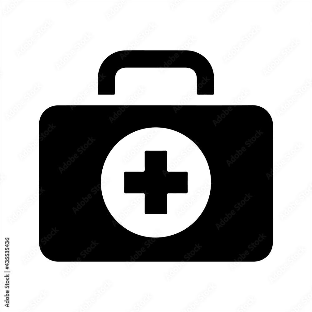 Doctor bag icon, vector and glyph Doctor bag icon, vector and glyph