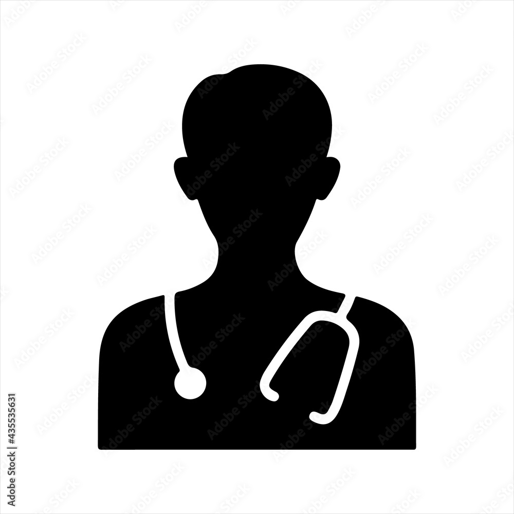 Doctor icon, vector and glyph Doctor icon, vector and glyph
