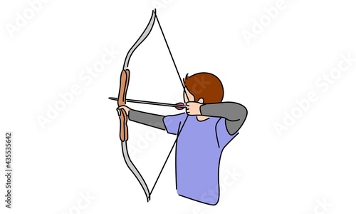 Man archer vector illustration design