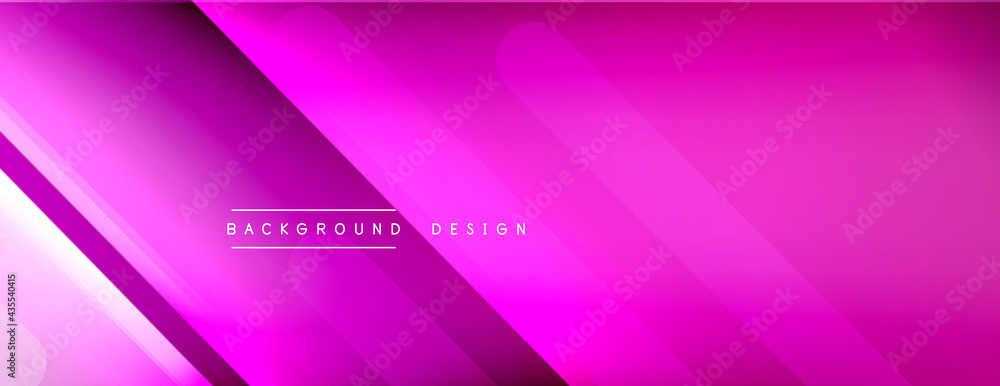 Dynamic lines abstract background. 3D shadow effects and fluid gradients. Modern overlapping forms