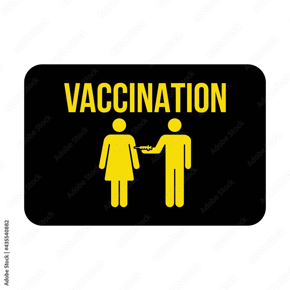 Flu vaccine poster icon vector with vaccine injection syringe male and female person symbol for virus protection in a glyph pictogram illustration Flu vaccine poster icon vector with vaccine injection syringe male and female person symbol for virus protection in a glyph pictogram illustration