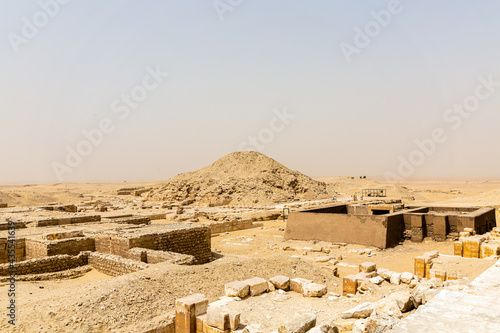 Ruins from building near pyramid of Djoser
