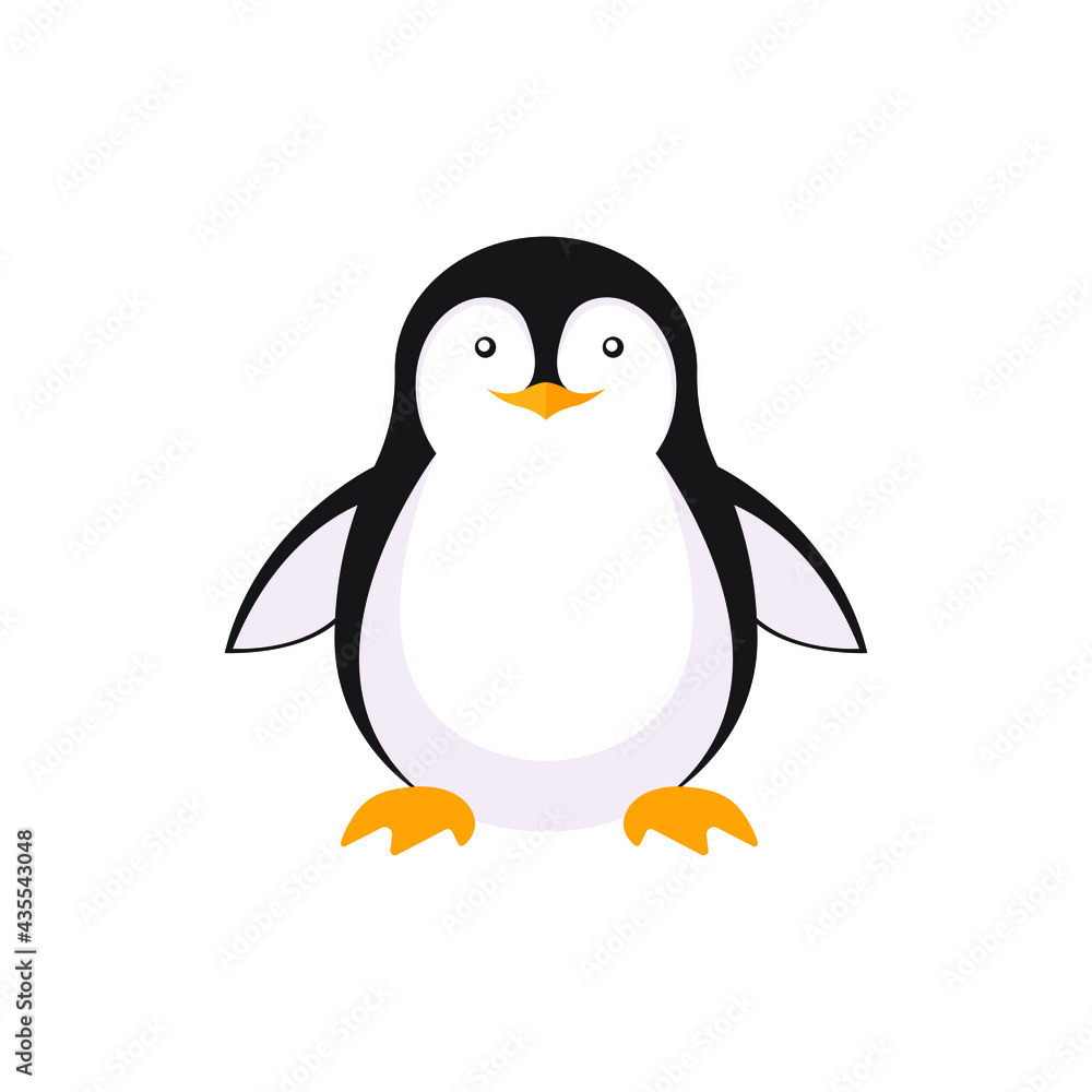Fototapeta premium pingwin na białym tle