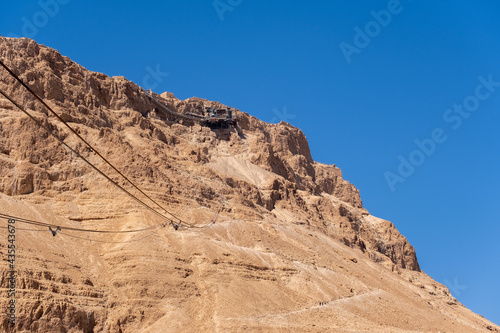Cable car to Masada National Park  Israel