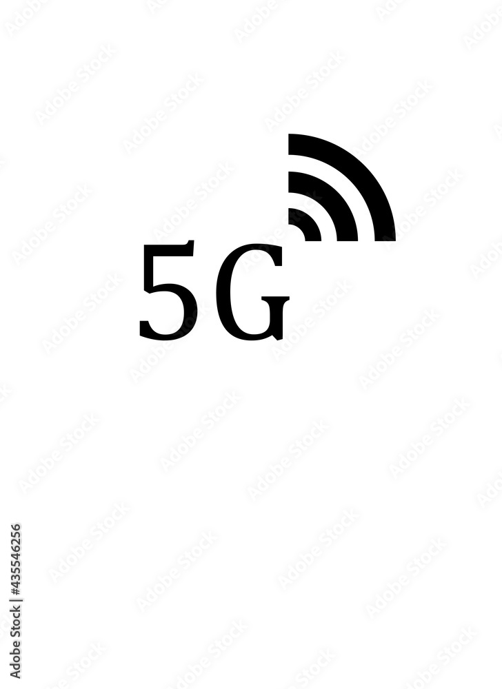 5g logo sign template illustration on white background 5g logo sign template illustration on white background