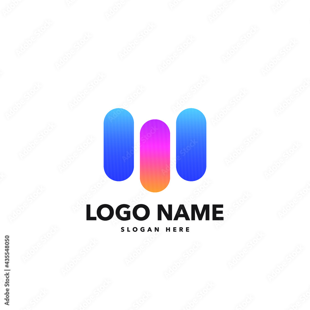 M letter modern logo design M letter modern logo design