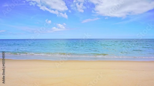 Wallpaper Mural Amazing beach Beautiful sandy beach and sea with clear blue sky background Empty beach blue sky sand sun daylight relaxation landscape view in Phuket island Thailand for Summer and travel background Torontodigital.ca