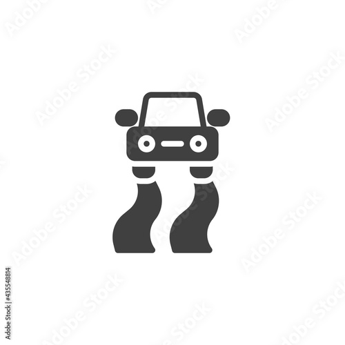 Traction control system vector icon