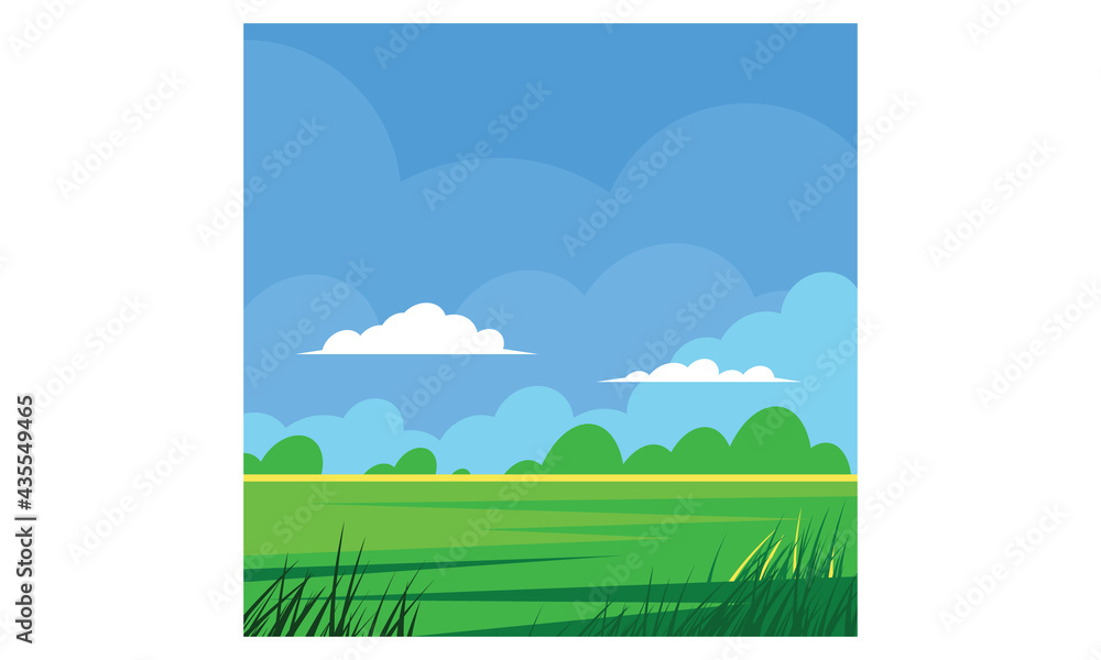 Obraz premium Green landscape