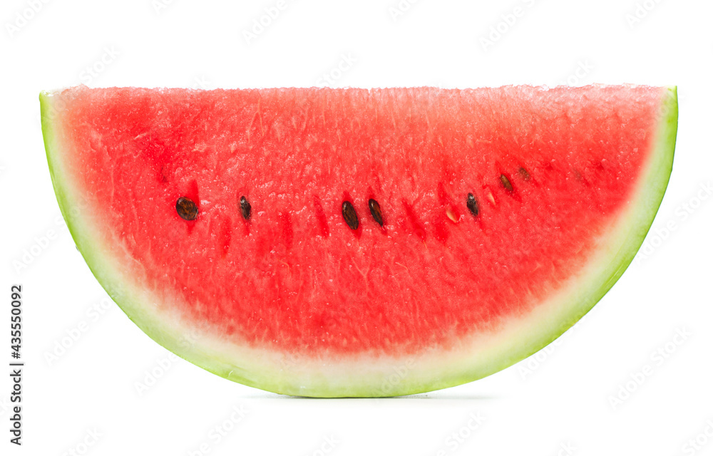 fresh watermelon slice isolated on white background fresh watermelon slice isolated on white background