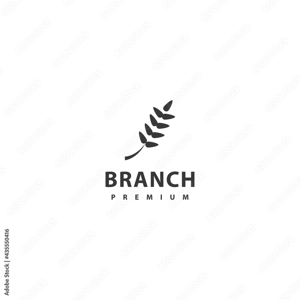 Branch logo vector icon design illustration