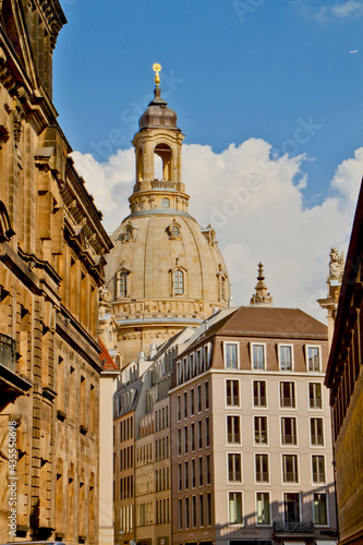 beautiful scene in Dresden city, Germany in summer vacation © dogmer