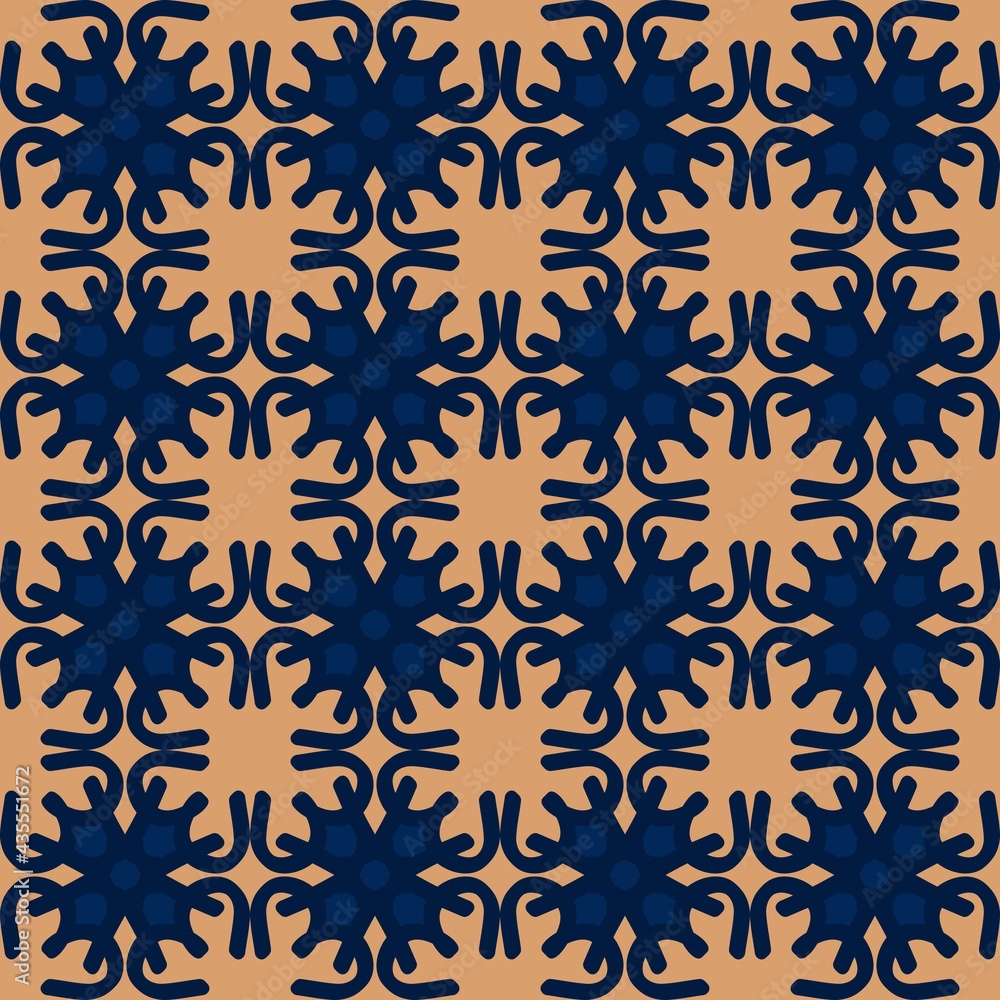 blue brown cream mandala art seamless pattern floral creative design background vector illustration blue brown cream mandala art seamless pattern floral creative design background vector illustration