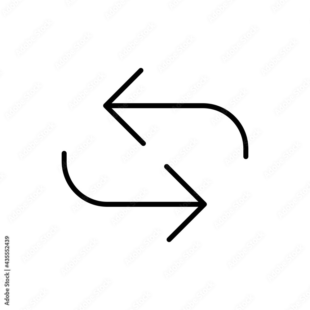 Currency sign or currency exchange dollar or euro thin black line icon. Exchange concept. Trendy flat linear isolated symbol for: illustration, logo, mobile, app, design, web, ui, ux. Vector EPS 10 Currency sign or currency exchange dollar or euro thin black line icon. Exchange concept. Trendy flat linear isolated symbol for: illustration, logo, mobile, app, design, web, ui, ux. Vector EPS 10
