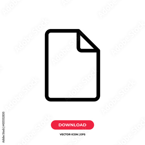 File icon vector. Document sign